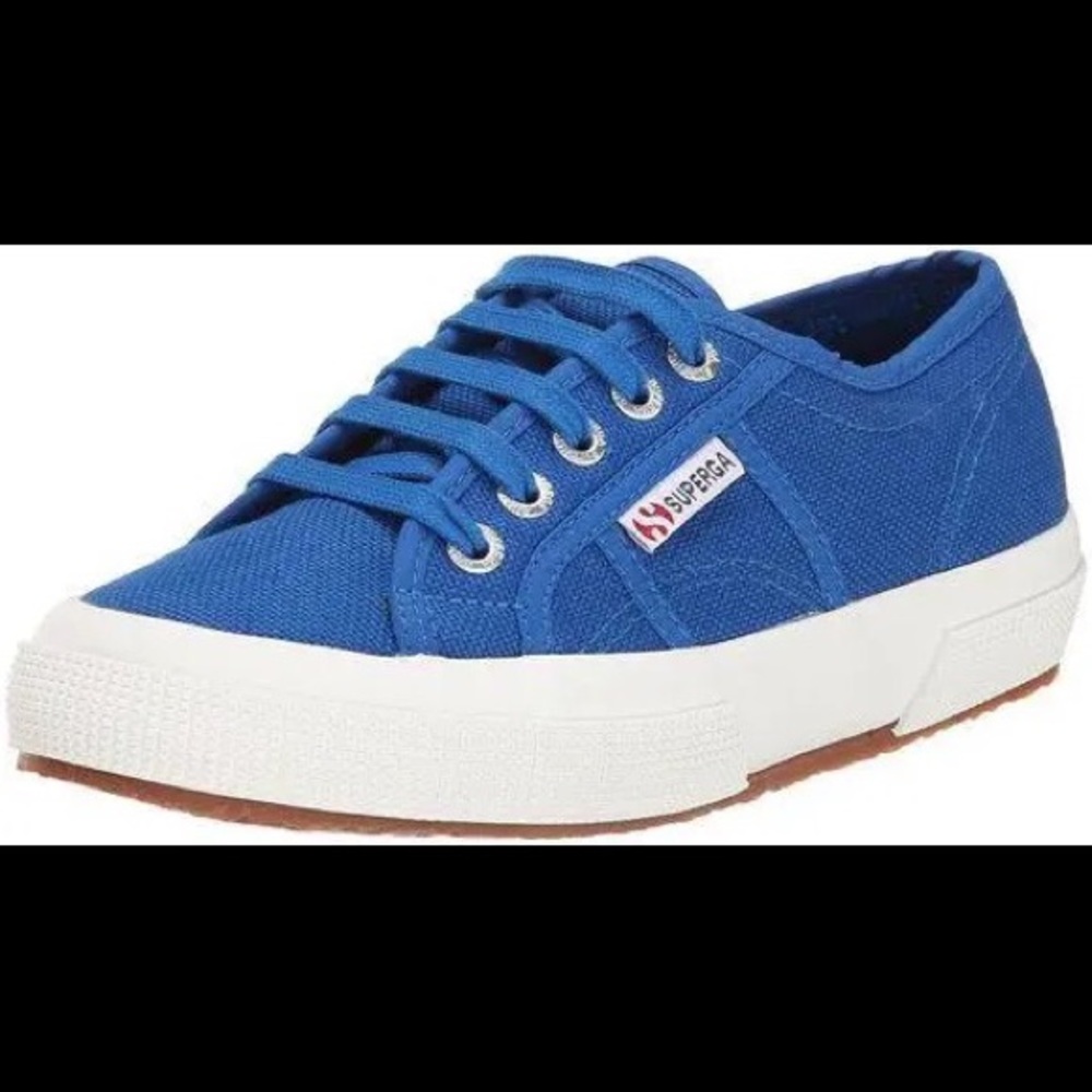 Supera Blue Canvas Sneakers, Size 8 - Picture 5 of 9